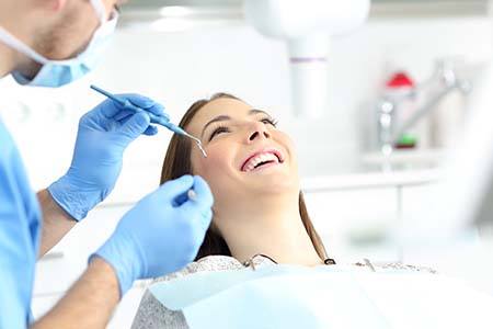 child getting their teeth cleaned