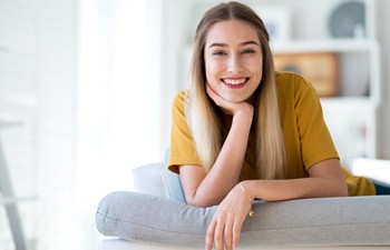 Woman smiling in Gainesville