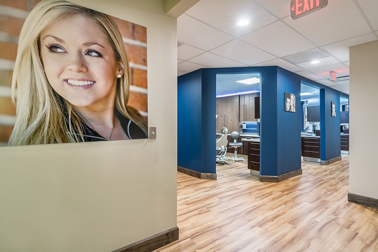 Hallway to treatment rooms